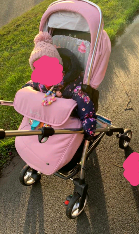 silver cross pram wayfarer pink